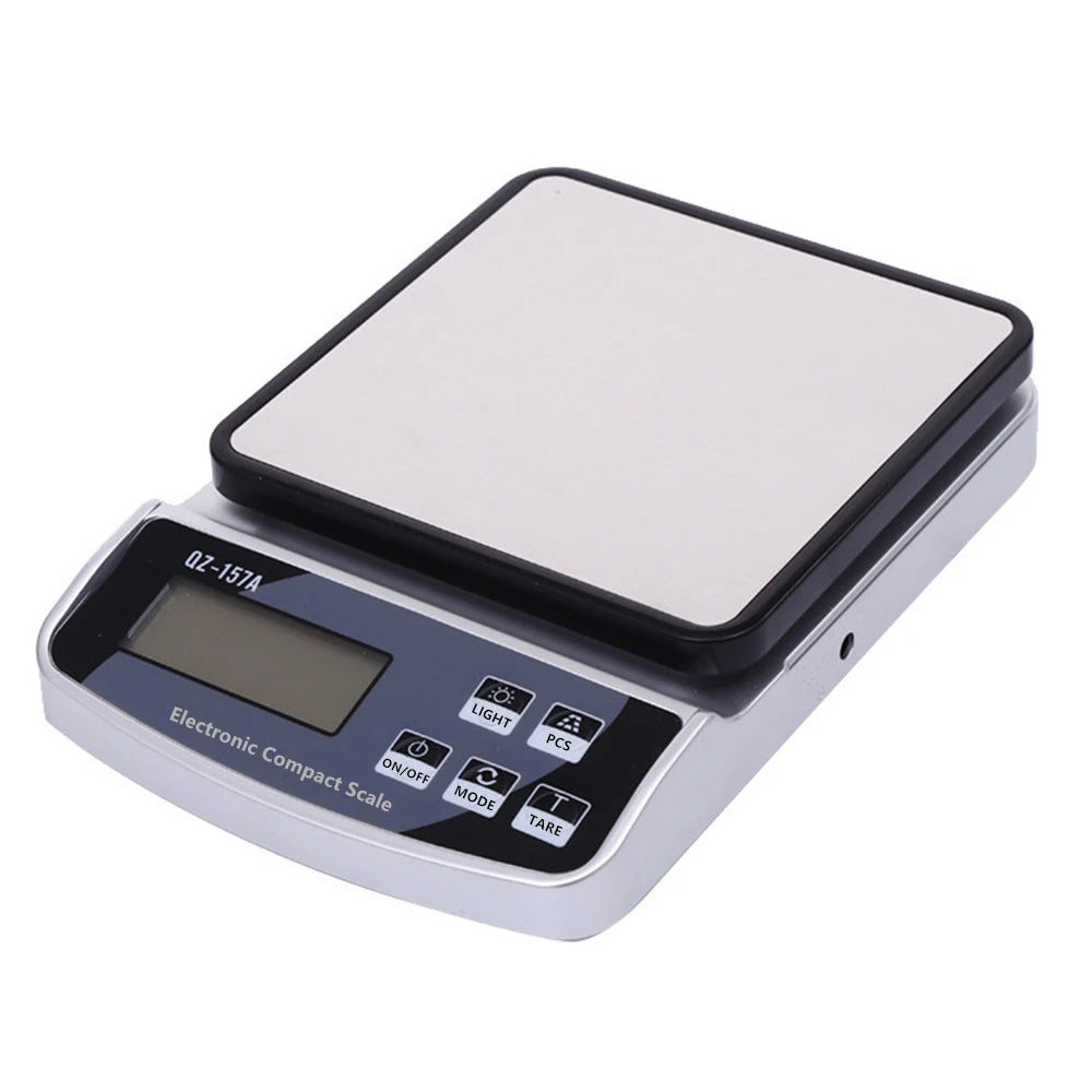 Digital Precision Scale Electronic Scale Waterproof Smart Kitchen Scale with Calibration USB Charge Coffee Balance 15/10/3KG