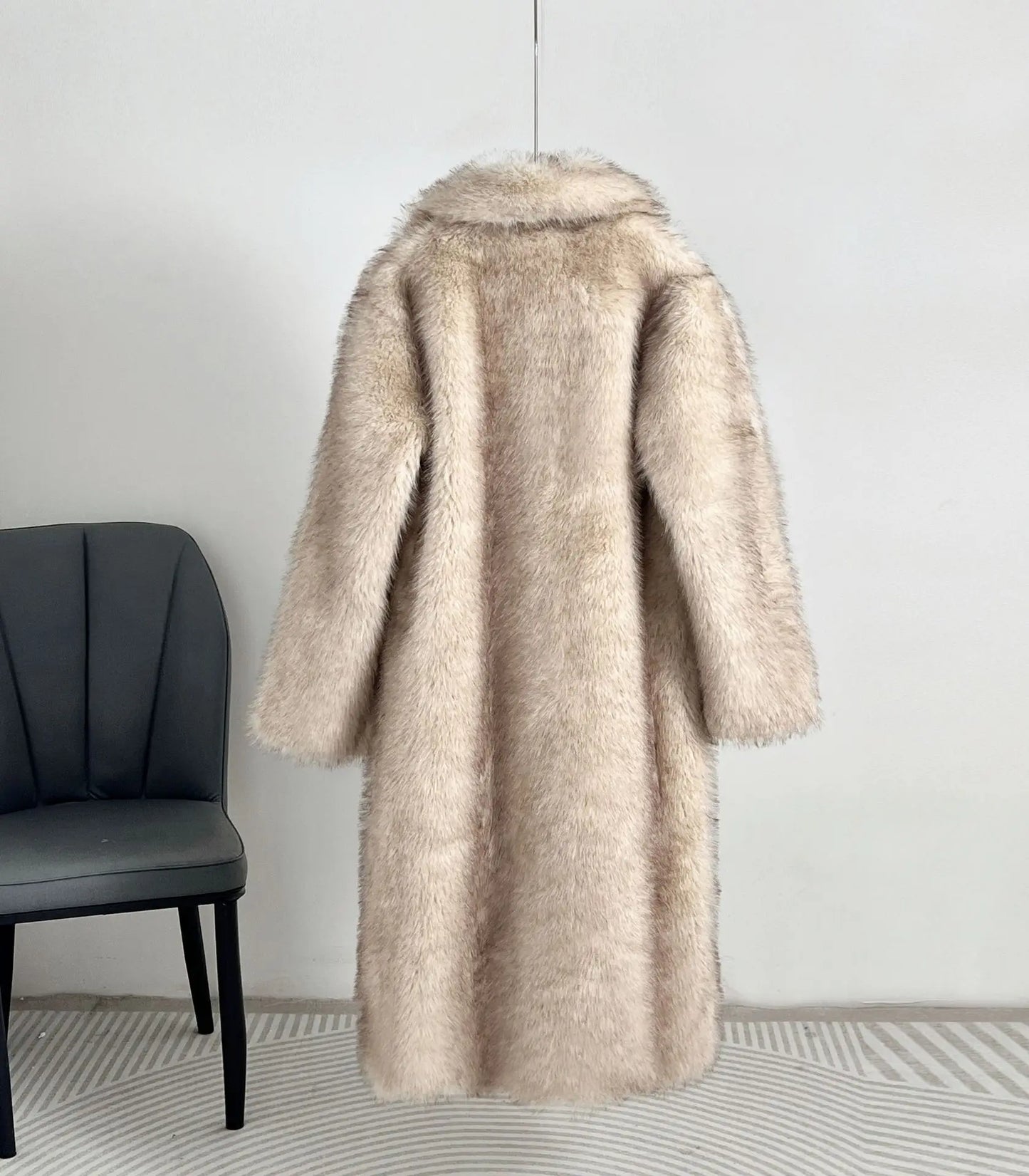 Fur Coat European Style Lapel