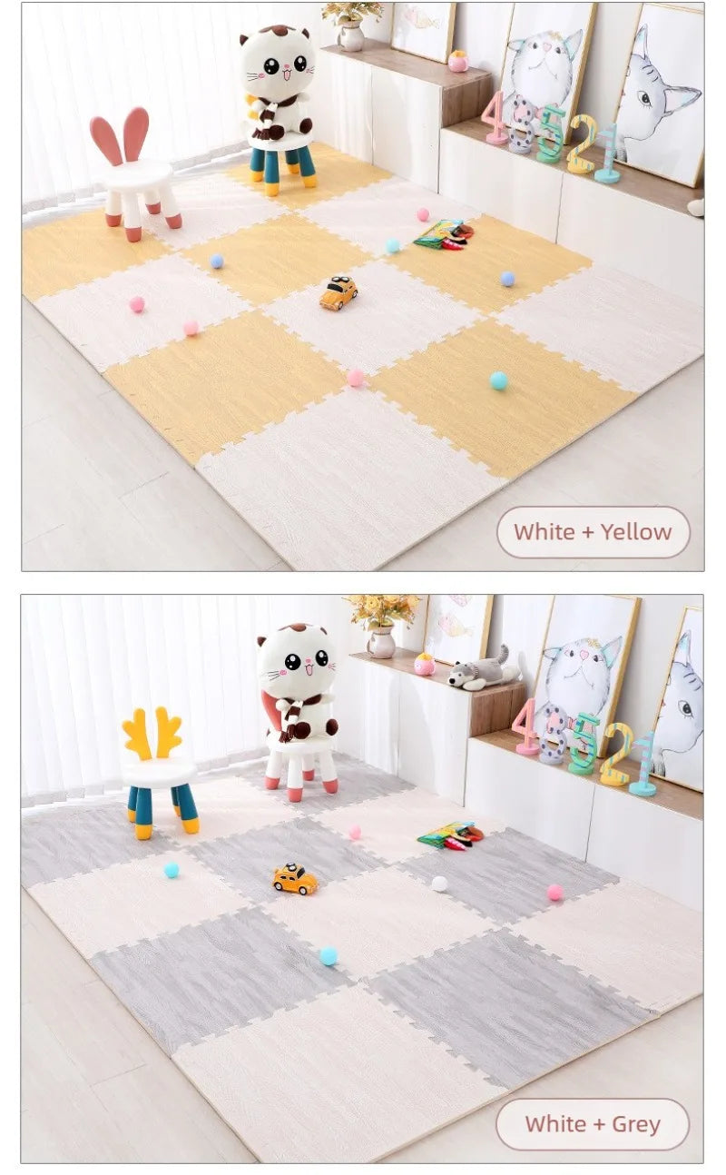 Baby Play Mat EVA Foam Puzzle Mat Kids Crawling Mat 30x30cm Floor Rug Splicing Tatami Pad Nursery Gym Activity Room Soft Carpets