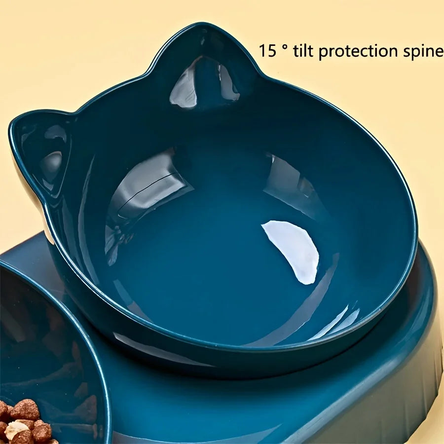 Dual-Purpose Pet Bowl with Water Dispenser – Automatic Drinking & Feeding for Cats and Dogs