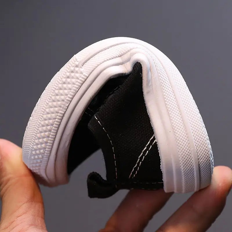 Girls Non-slip Tennis Shoes Infant Toddlers Square Toe Children's Sport Shoes Breathable Causal Lace Up Canvas Sneakers Boys