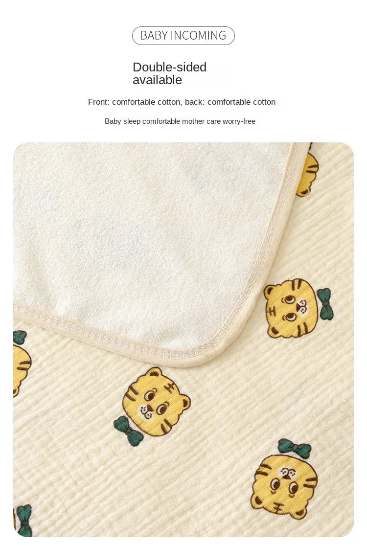 Reusable Baby Changing Mat Cover Baby Diaper Mattress Diaper for Newborn Cotton Waterproof Changing Pats Floor Play Mat