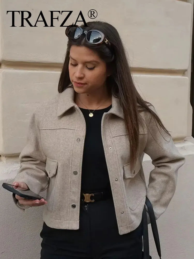 Womens Autumn Long Sleeve Jacket