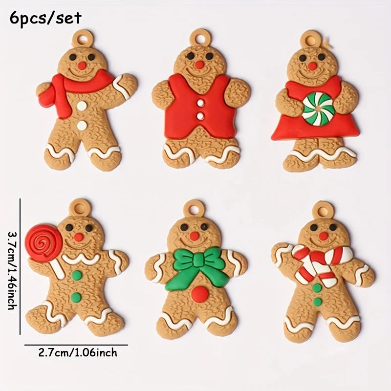 Gingerbread Man Ornaments Xmas Tree Hanging Pendants