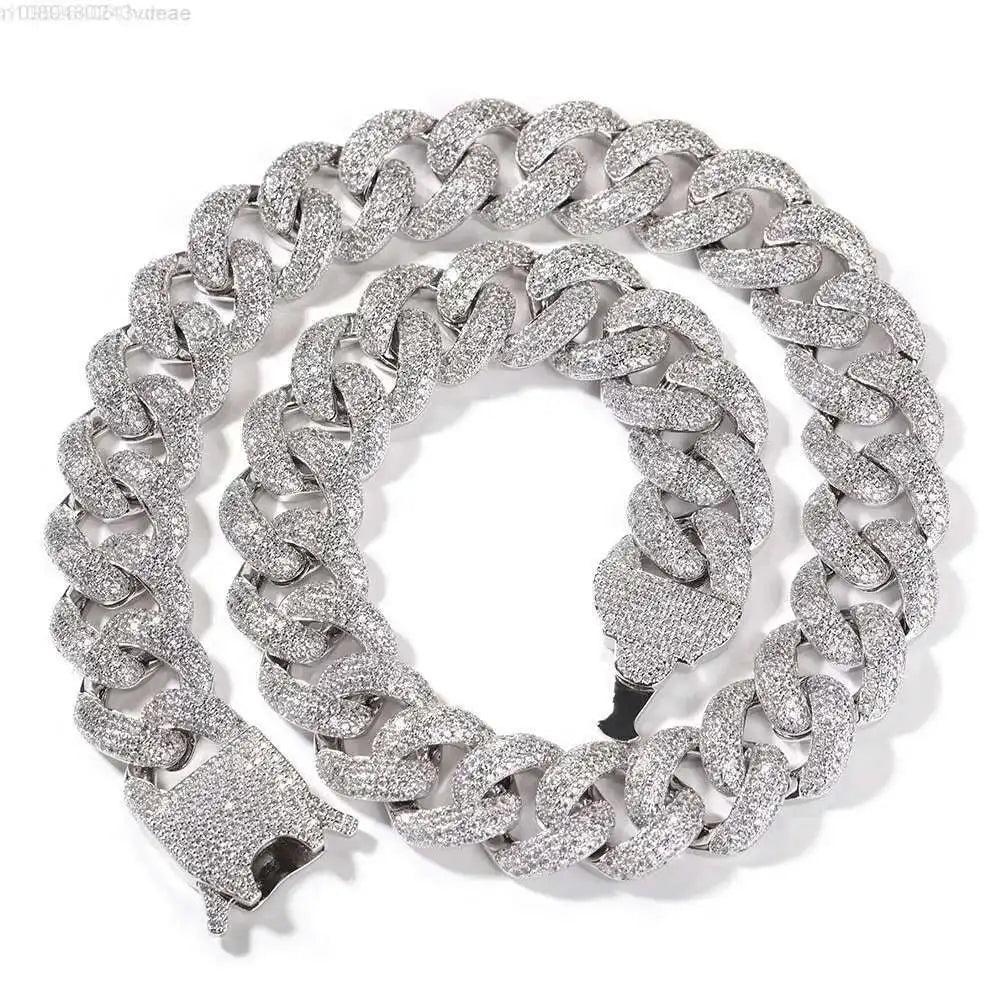 Wholesale Price Miami Men Necklace Hip Hop Jewelry Iced Out Cuban Link Chain