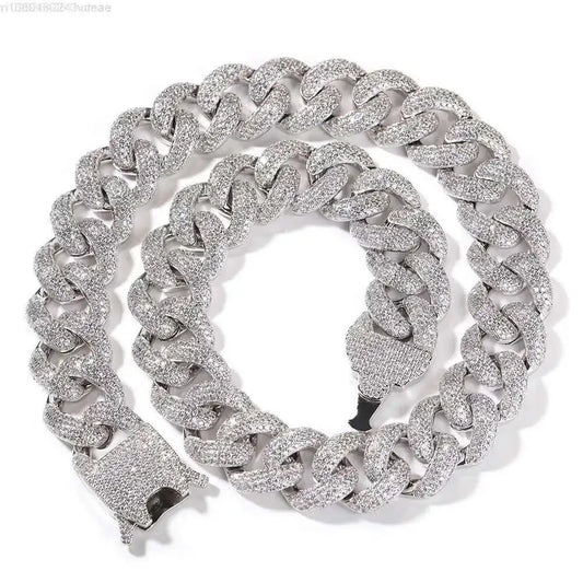 Wholesale Price Miami Men Necklace Hip Hop Jewelry Iced Out Cuban Link Chain