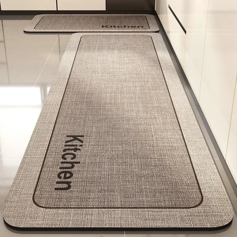 Kitchen Rug Super Absorbent Kitchen Mat for Floor Non-slip Rugs Bathroom Mat Washable Kitchen Carpet