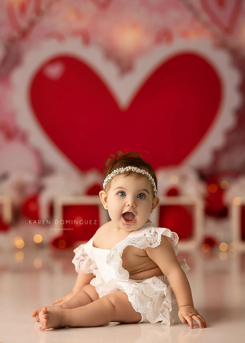 Valentine's Day Photography Backdrop Cloth Red Love Heart Wedding Baby Birthday Party Decor Backgrounds For Photo Studio Props