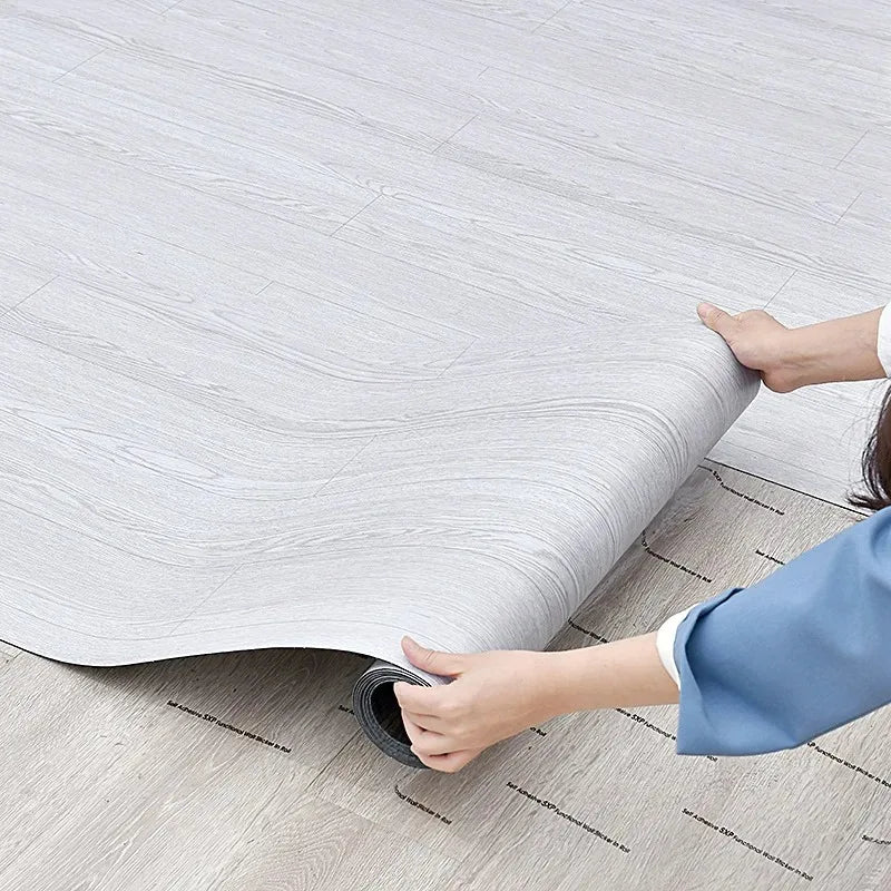 3M/10M Wood Grain Floor Stickers Anti-solid Wood Moisture-proof Waterproof Home Decoration Cabinet Renovation Home Wallpaper