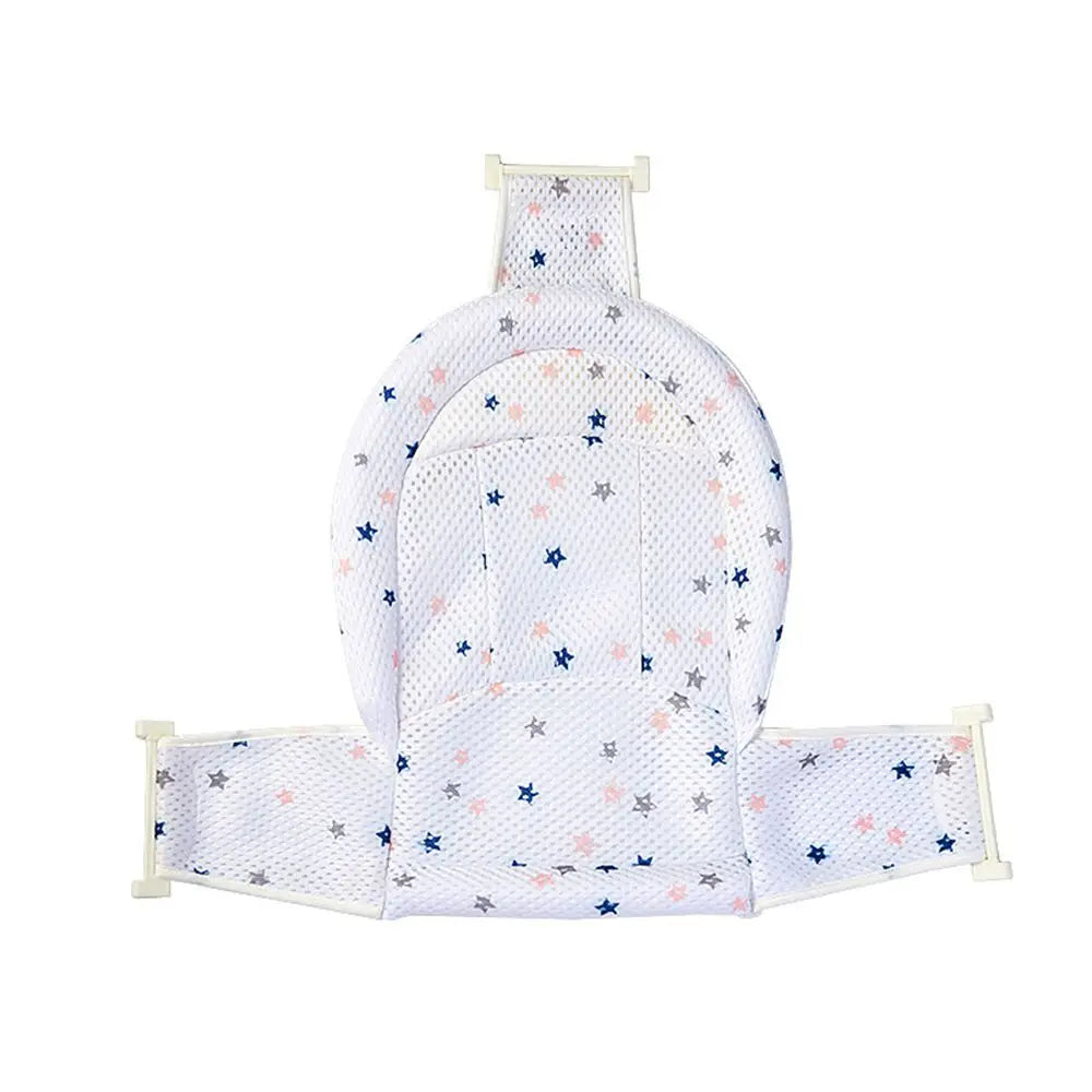 Adjustable Bath Protector Baby Mat Non-slip  Bath Net Mat T Shaped Shower Cradle Bathtub Seat Pad