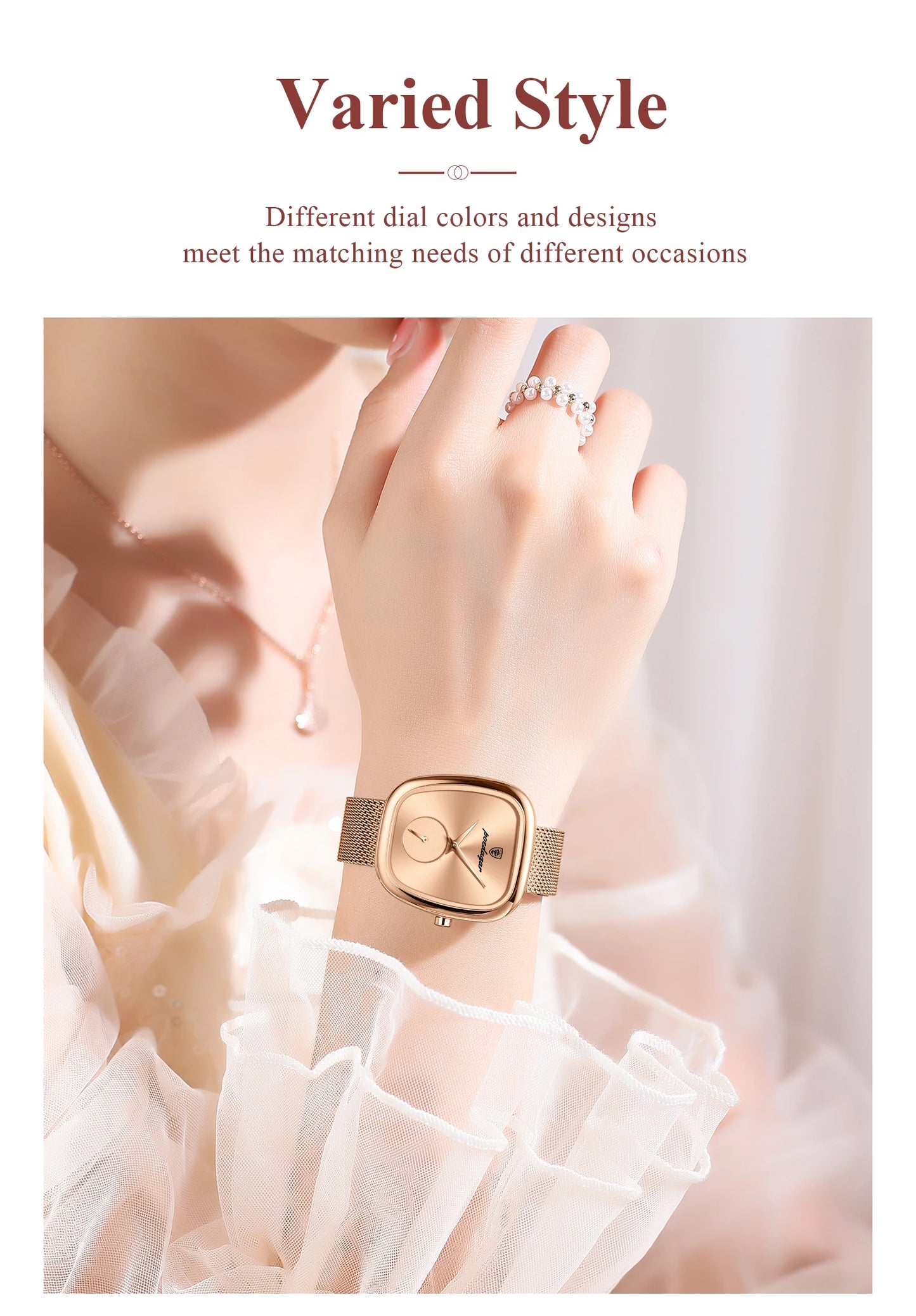 POEDAGAR Top Elegant Fashion Woman Wristwatch Waterproof Stainless Steel Ladies Watch Luxury Women's Quartz Watches Female Reloj