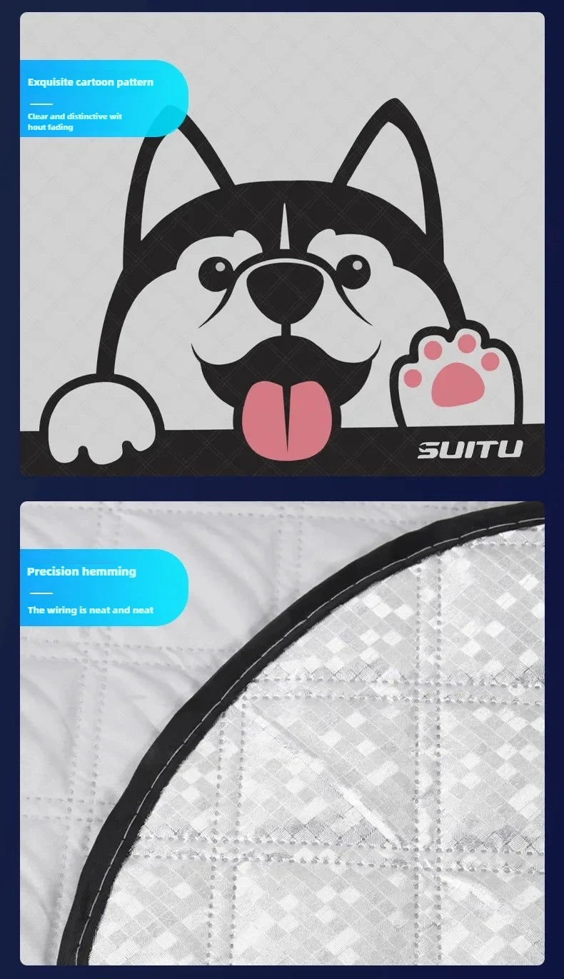 Car Sun Protection Thermal Insulation Sunshade Blocking Interior Windows Front Windshield Cover Frost Protection