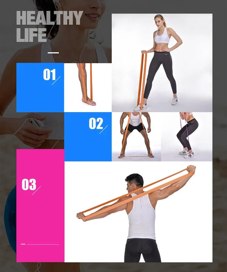 Resistance Exercise Elastic Workout Bands