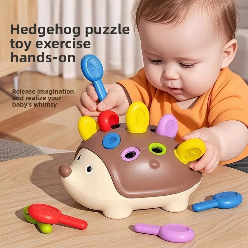 Montessori Baby Hedgehog Toy – Sensory and Fine Motor Educational Toy for Kids