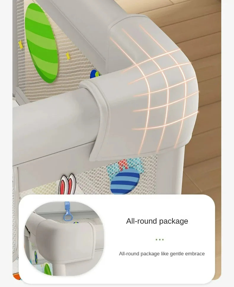 Baby Play Playpen Washable Baby Guardrail Indoor Children's Household Crawling Protective Mat Sponge To Prevent Bumps