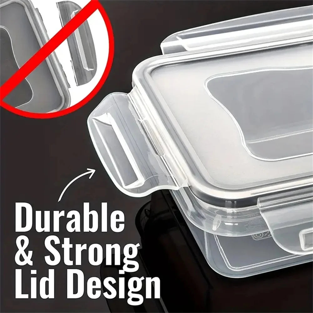 Kitchen Food Containers 12pcs-set, BPA FREE Lunch Box Sugar Cereals Storage Container