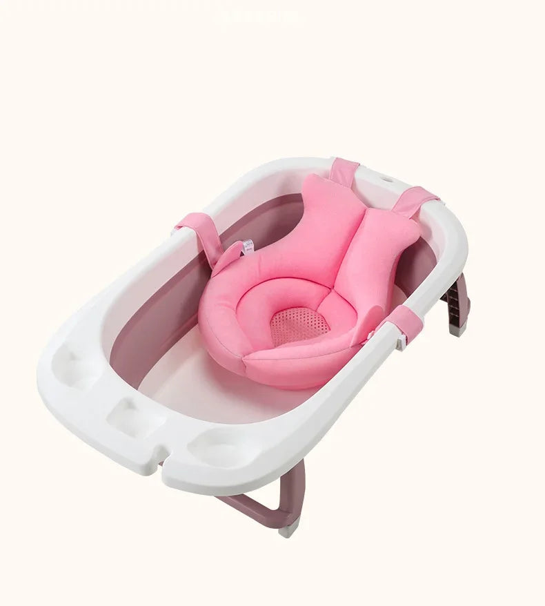 Baby Bath Seat Support Mat Shower Safety Tub Pad Newborn Bathtub Recliner Infant Anti-Slip Soft Comfort Body Cushion Baby Stuff