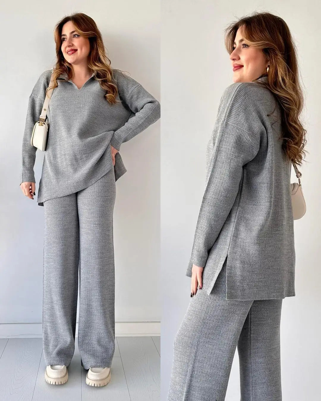 Two Piece Pant Knit Sweater