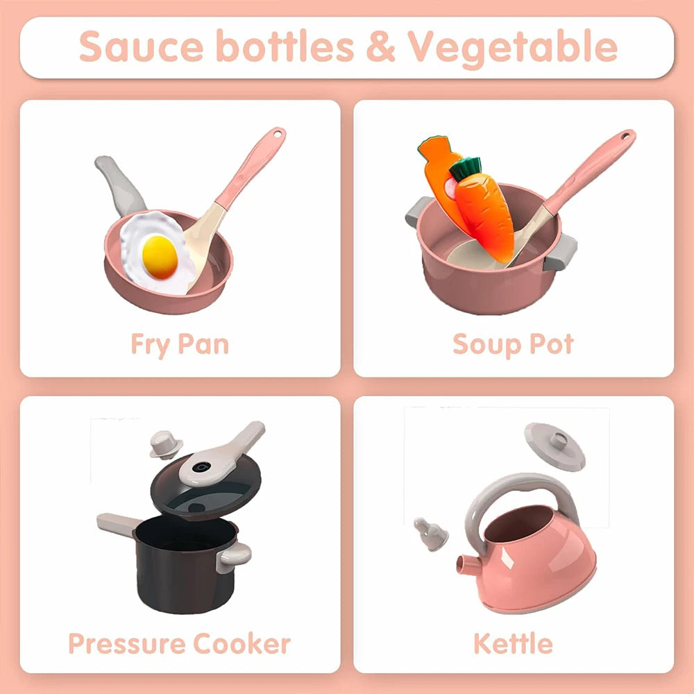 59pc Pretend Cooking Set