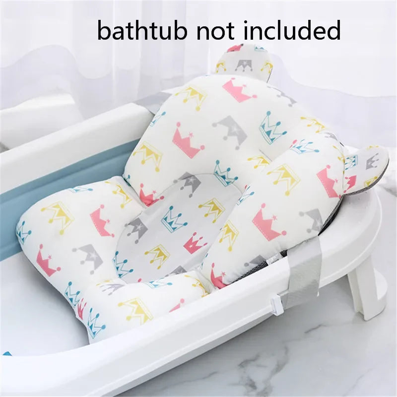 Baby Bath Seat Support Mat Shower Safety Tub Pad Newborn Bathtub Recliner Infant Anti-Slip Soft Comfort Body Cushion Baby Stuff
