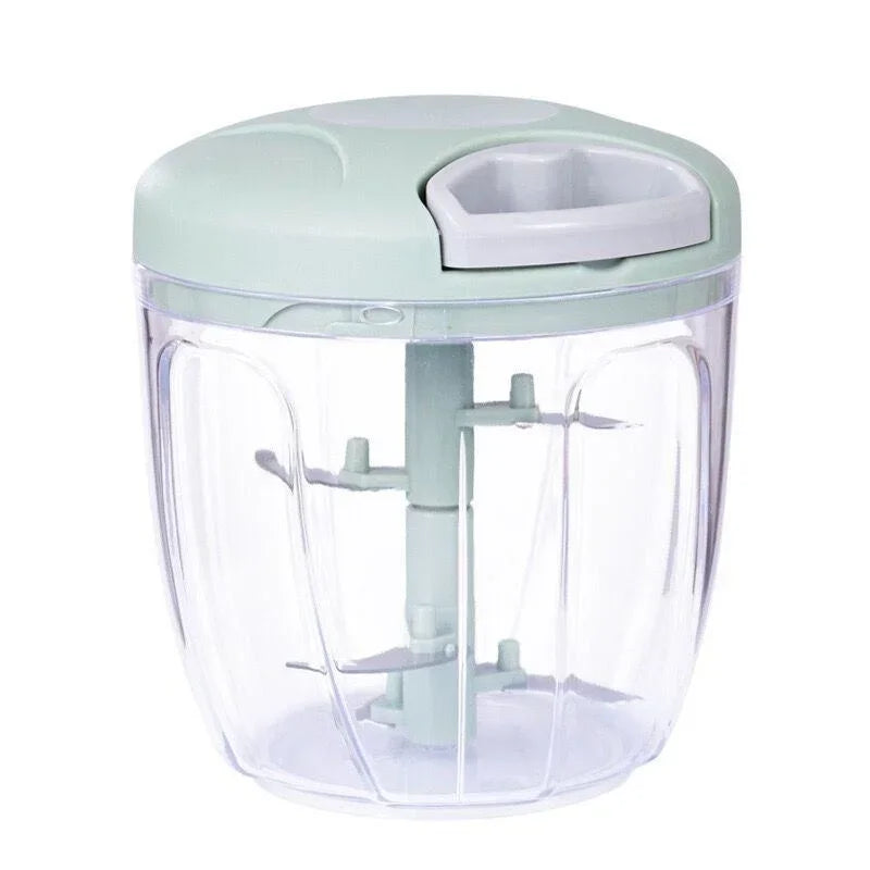 500/900ML Manual Garlic Chopper Press Stainless Steel Multi-Purpose Food Cutter Heavy Duty Ergonomic Kitchen Tool