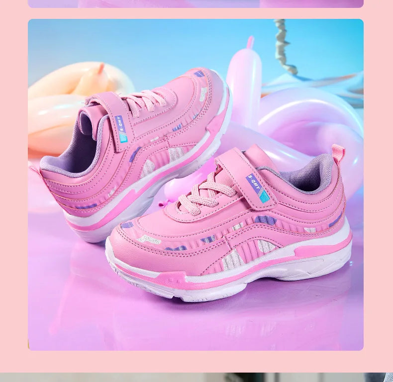 Girls’ Athletic Waterproof Shoes – Casual Sport Trainers for Outdoor Fun