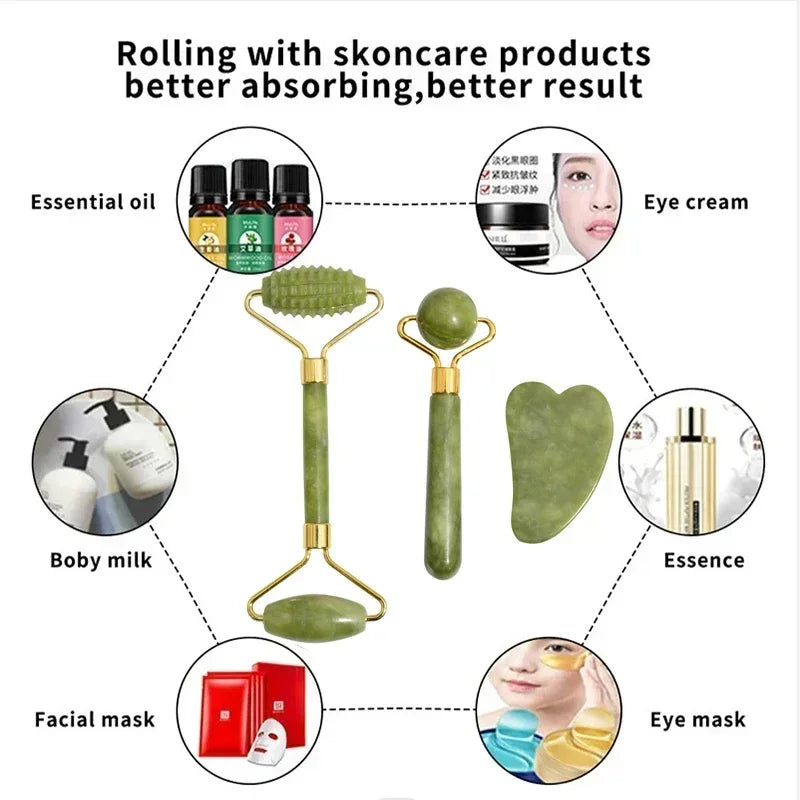 Natural Jade Face Roller