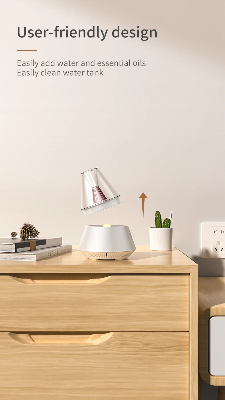 KinYiLO USB Powered 150ml Ultrasonic Essential Oil Diffusers with Candle Light Remote Control