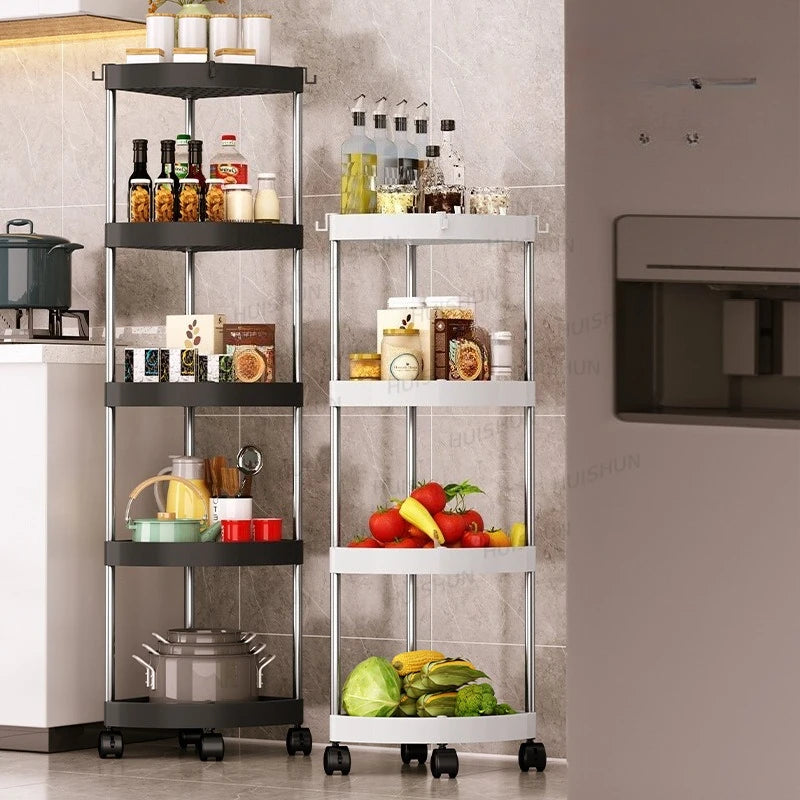 Kitchen storage rack Multifunctional storage rack Supplies Seasonings Corner artifact Corner general merchandise Daily Daquan