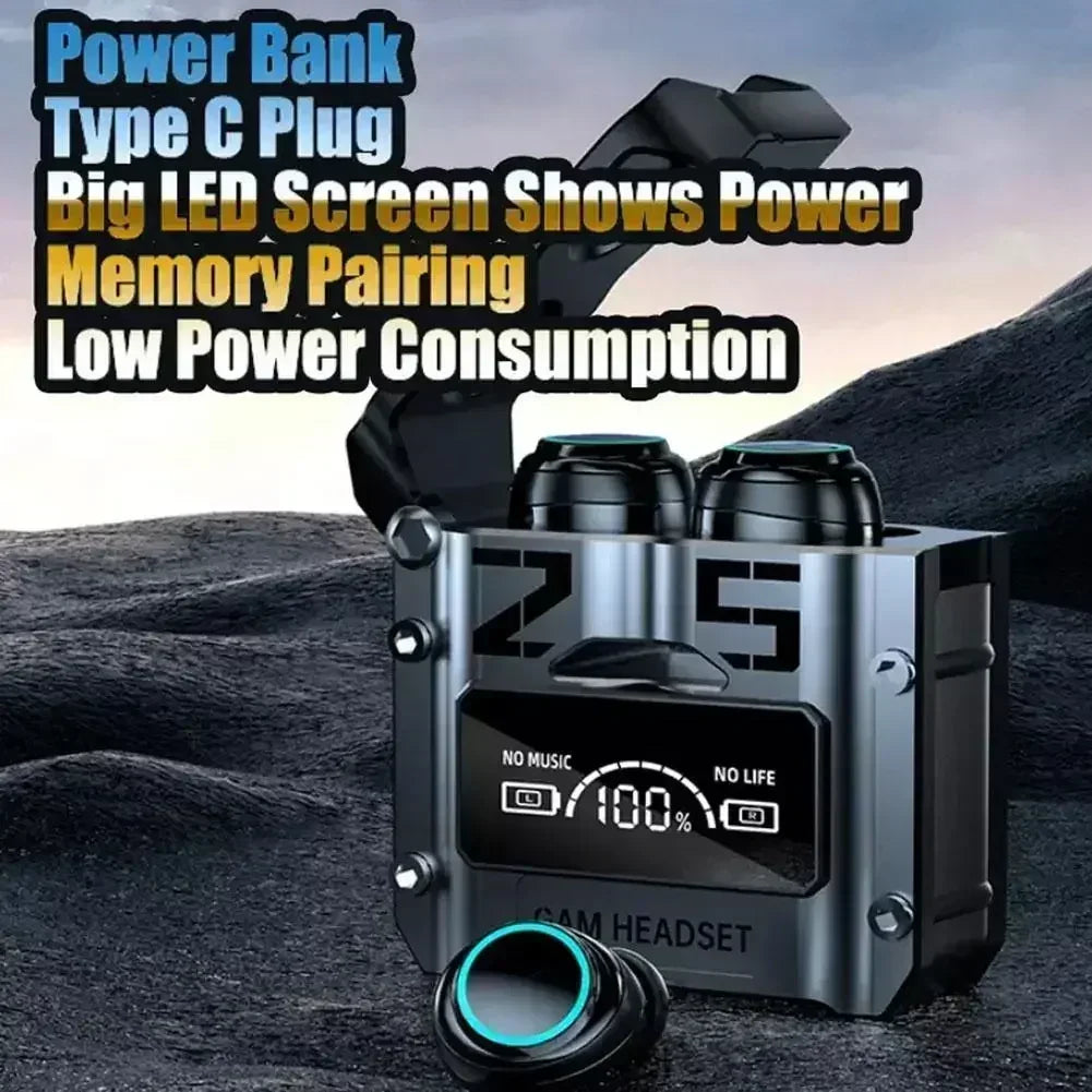 New Original M25 Bluetooth 5.3 TWS Wireless Headphones with LED Display Stereo Headset Touch Control Earbuds Noise Reduction