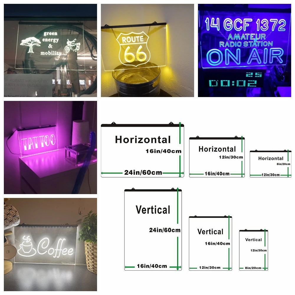 Custom LED 3D Carving Neon Sign