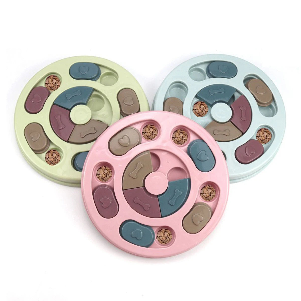 14 Compartments Pet Food Carousel Slow Feeder