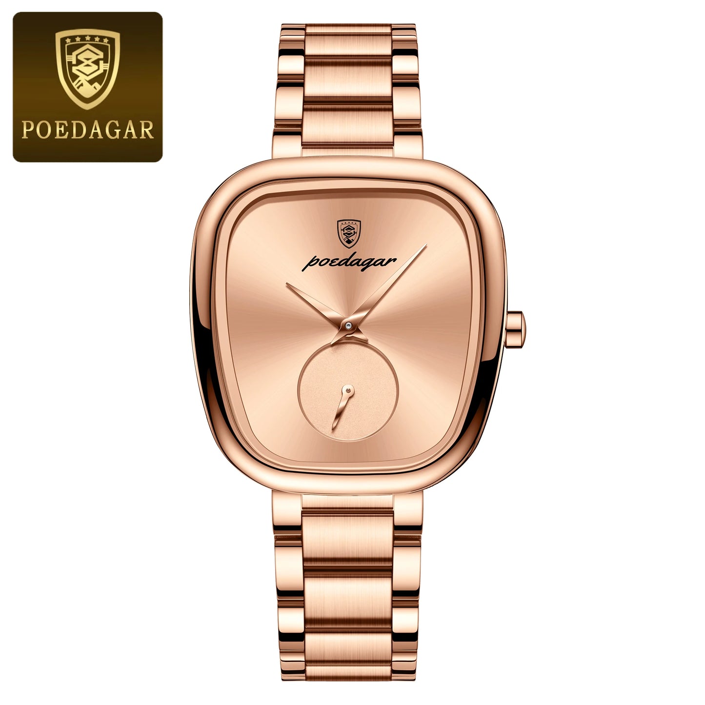 POEDAGAR Original Exquisite Ladies Wristwatch Stainless Steel Waterproof Quartz Watch For Woman Fashion Elegant Women's Watches