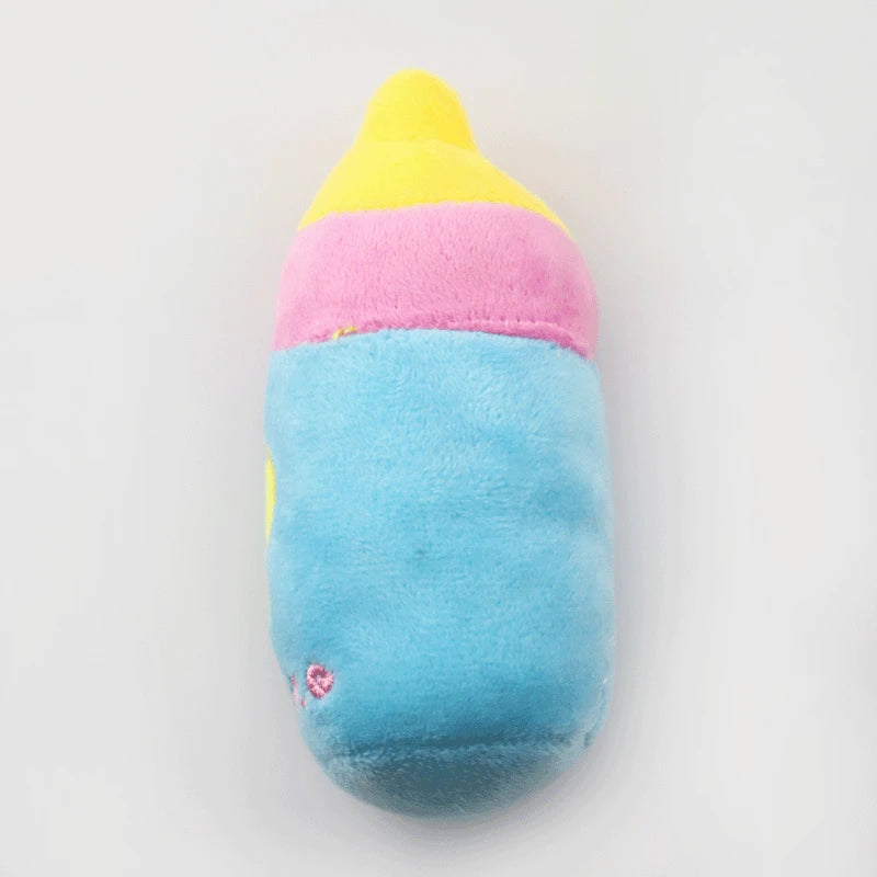 Plush Fruit-Shaped Dog Toy – Squeaky Chew Toy for Small & Medium Dogs, Teeth-Cleaning Pet Toy for Puppies and Cats