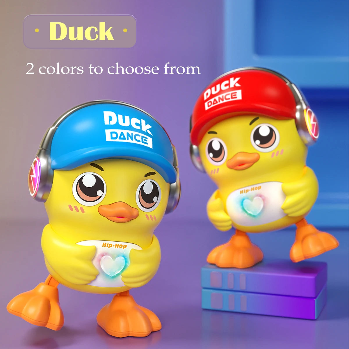 Cute Animals Electronic Toy, Owl Duck Pet with Music Light Dancing Adjustable Volume Moving Robot Mode for Children