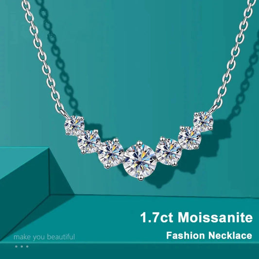 18k Sterling Sliver Plated White Gold Necklace