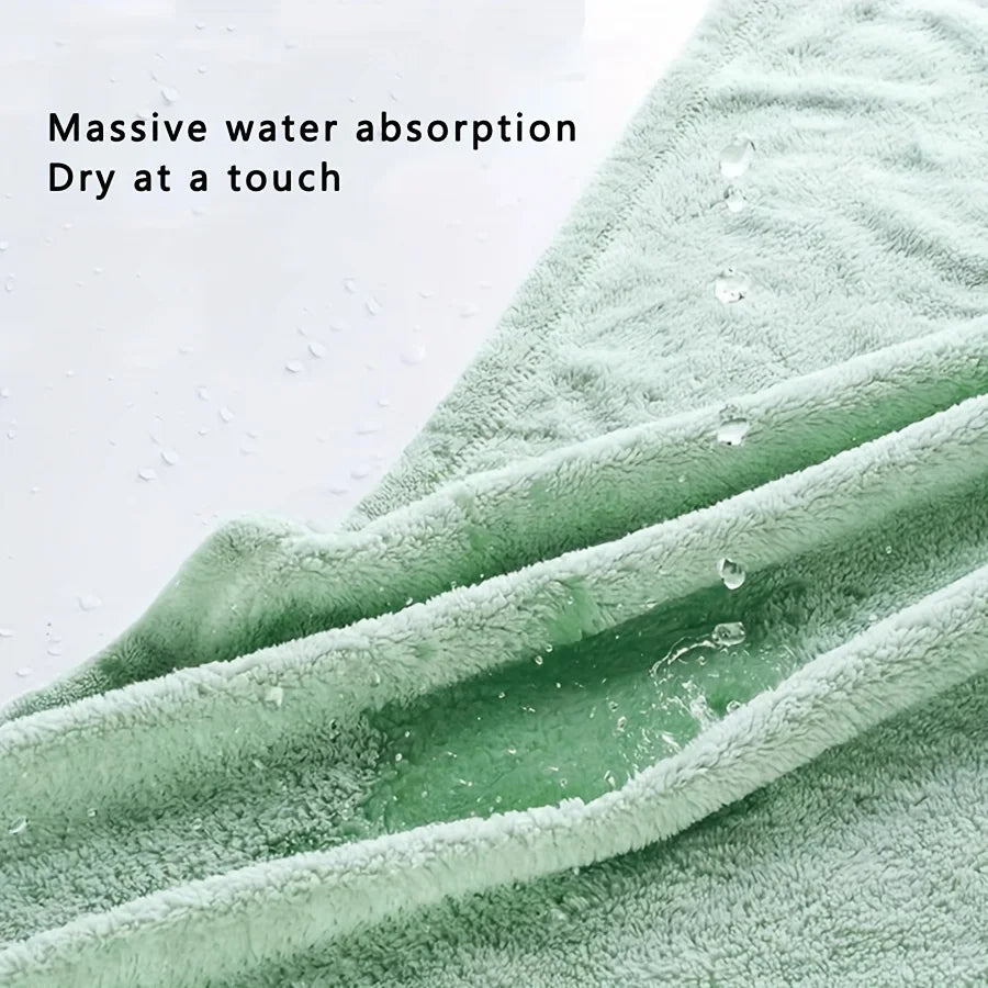 New Coral Fleece Bath Towel for Infants and Children. Super Absorbent, Comfortable and Soft Fabric