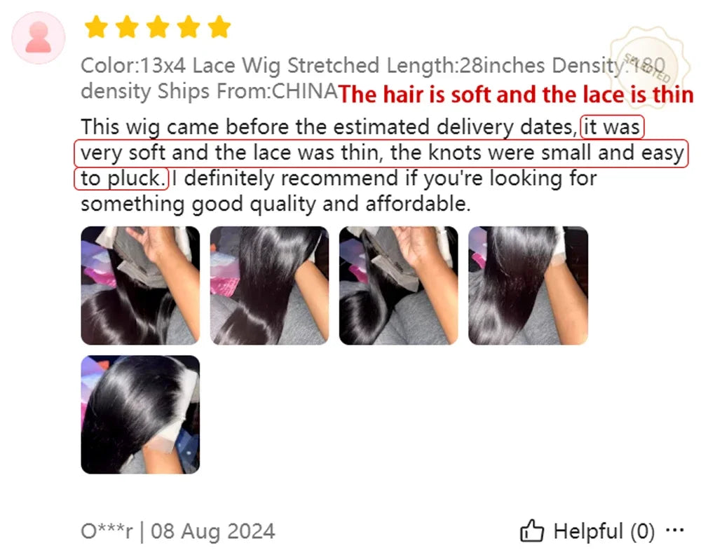 30 40 Inch 13x4 13x6 Straight HD Lace Frontal Wigs Brazilian Remy Lace Front Human Hair Wig Pre Plucked For Women 200 Density