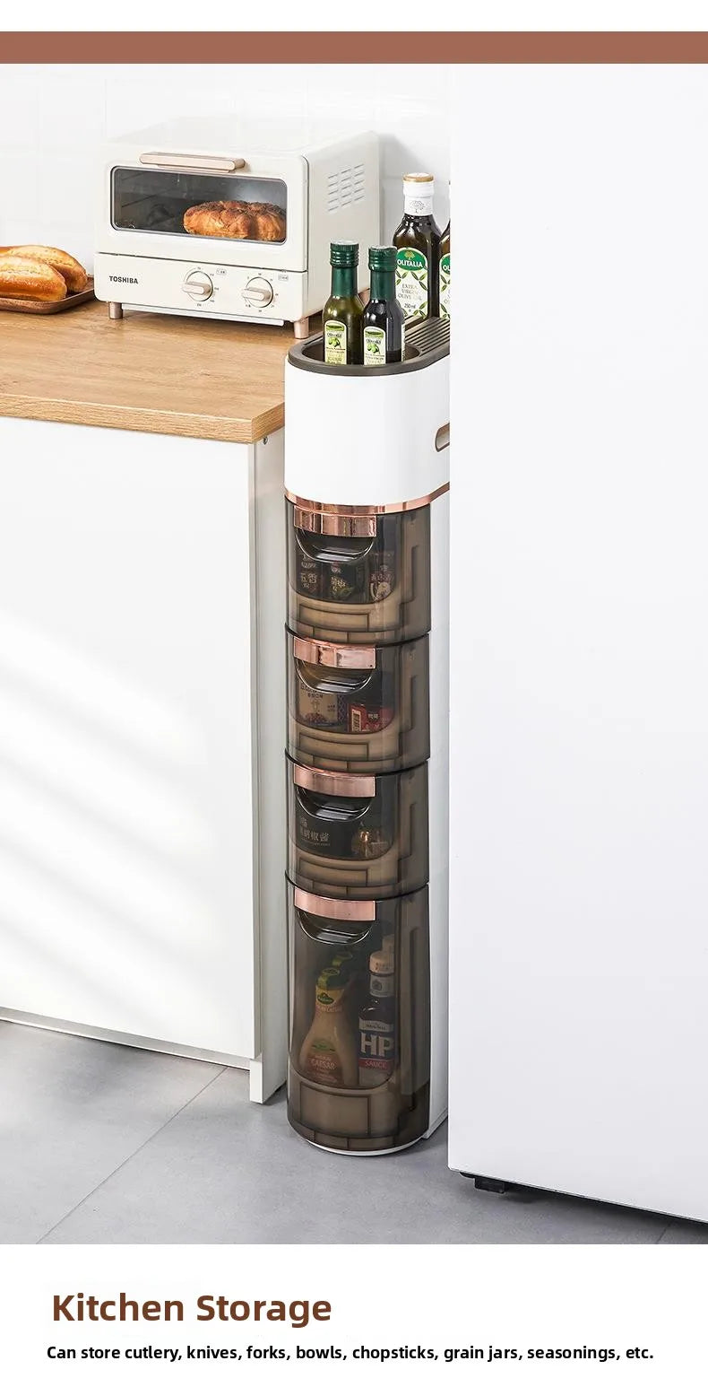 Bathroom Bedroom Narrow  Floor Standing Storage Rack No Installation Required Bathroom Organizer Bedroom Storage Solution