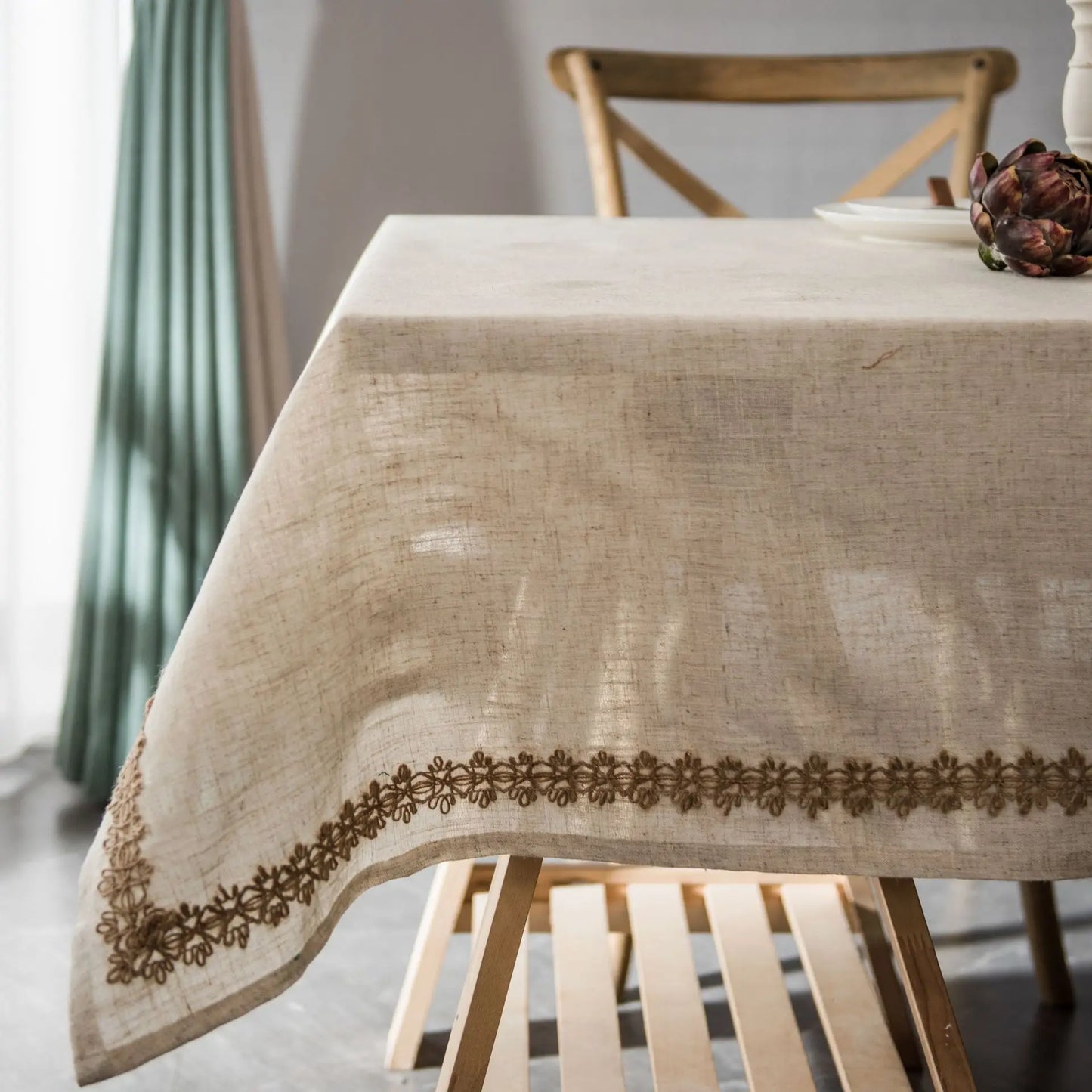 Washable Cotton Linen Table Cloths
