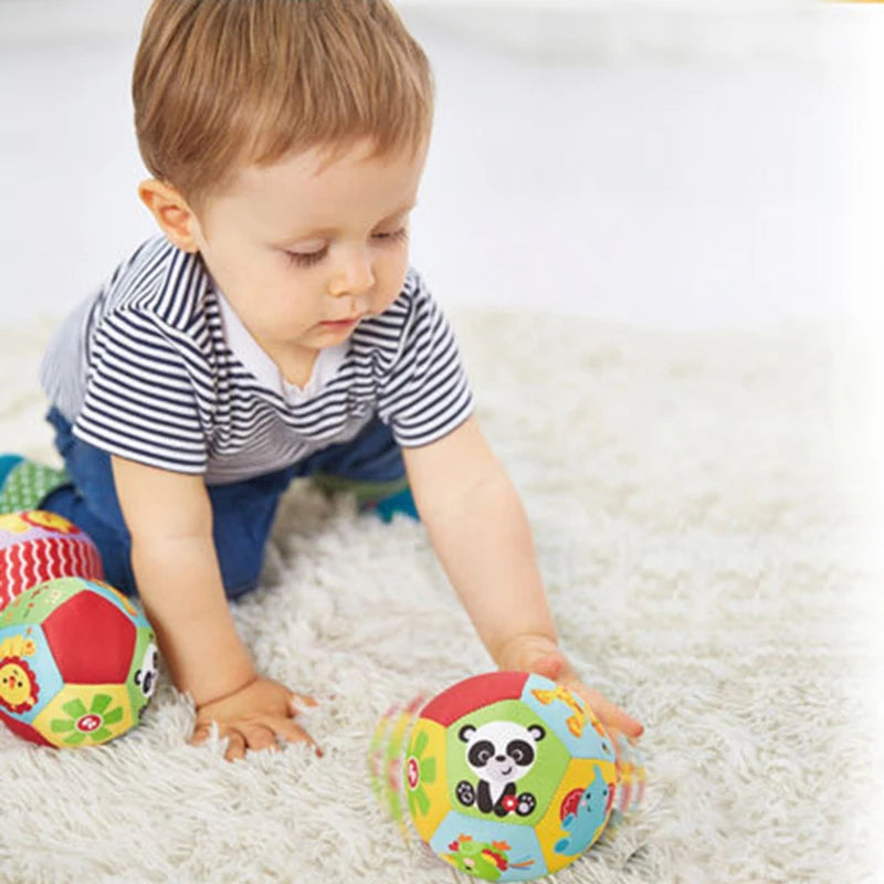 Soft Cloth Rattle Ball Baby For 0-36 Months Stuffed Baby Play Ball Sensory Toy