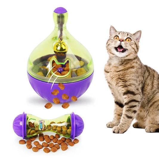 Pet Fun Feeding Toy – Interactive Cat & Dog Tumbler Feeder for Puppies and Kittens, Exercise and Treat Dispenser