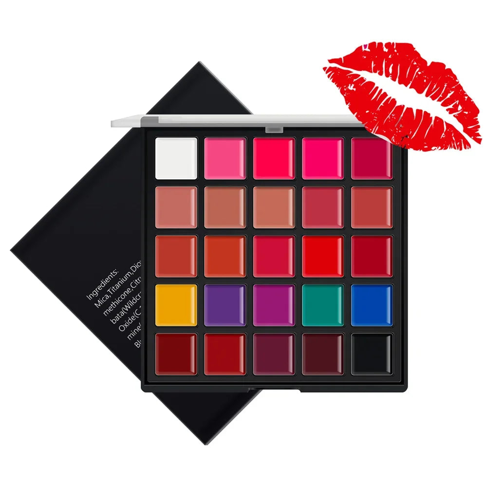 25 Color Lipsticks Palette