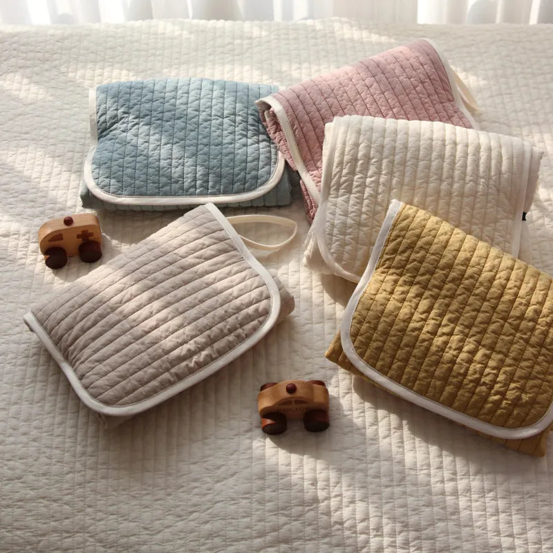 2025 Multicolor Newborn Baby Changing Mat Cotton Waterproof Portable Large Diaper Changer Mattress Floor Play Mats Changing Pads