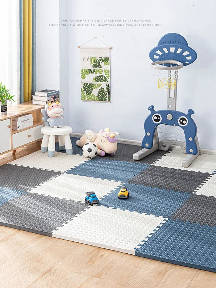 Baby Soft Puzzle Foam Play Mat Tiles Kids Carpet Home Workout Floor Padding for Children Bedroom Living Room Daily Use