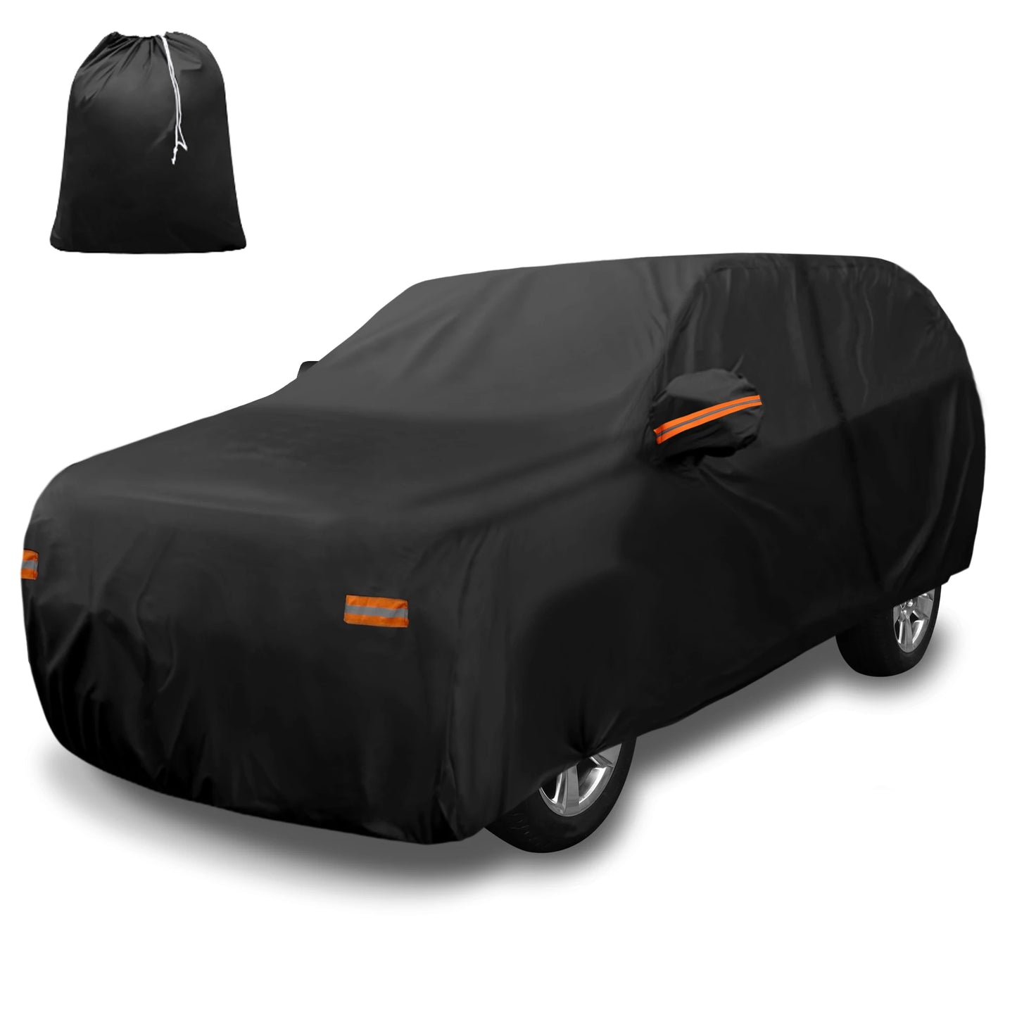 X Autohaux Truck Car Cover for Chevrolet Tahoe 4 Door 2007-2020 Aluminum Film Outdoor Full Car Cover with Driver Door Zipper