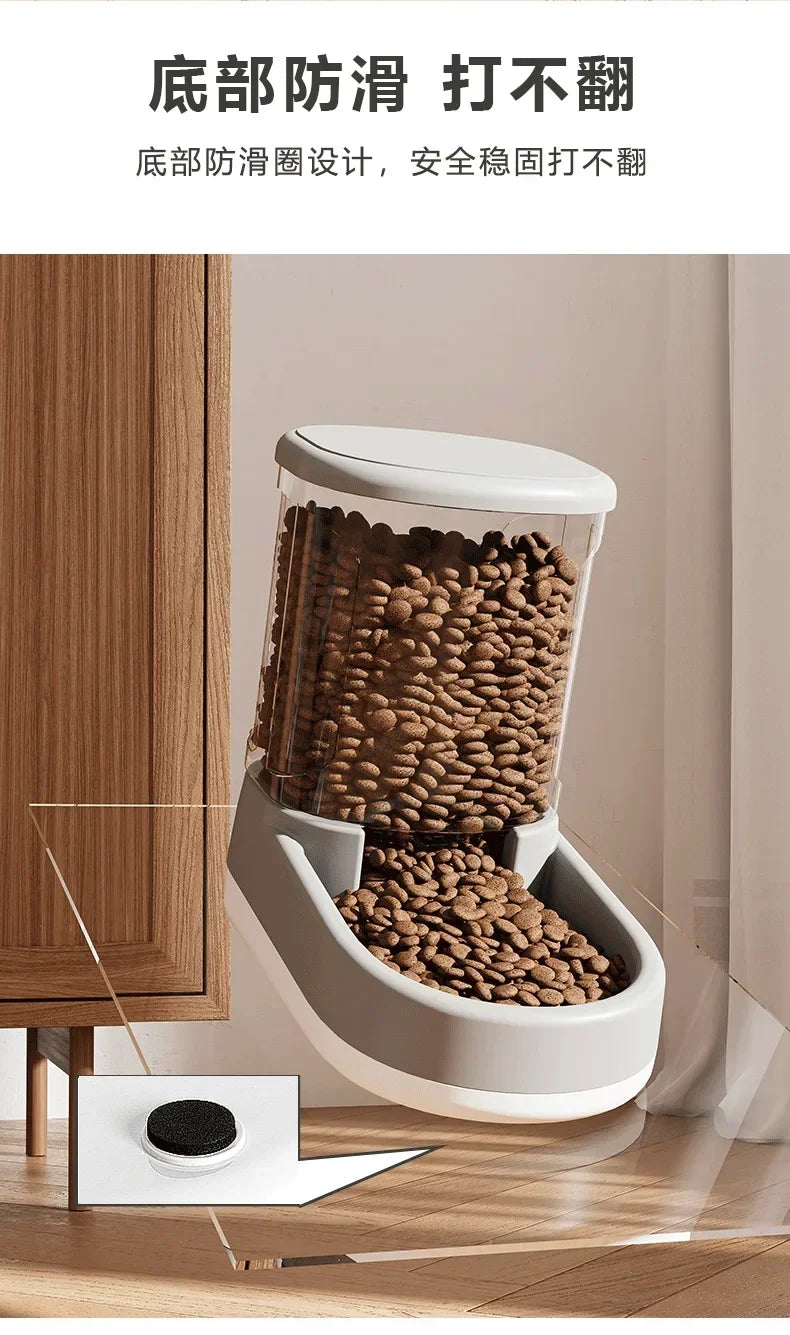 Automatic Pet Water Dispenser for Cats & Dogs – Flowing Water Feeder Without Electricity, Gravity-Fed Drinking Bowl, Large Capacity, Easy to Clean Pet Supplies