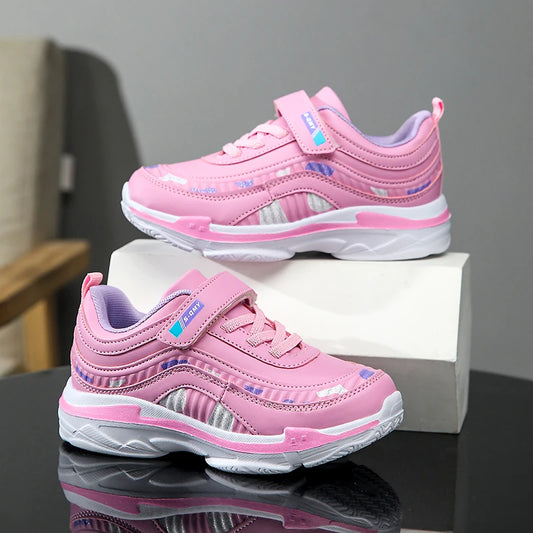 Girls’ Athletic Waterproof Shoes – Casual Sport Trainers for Outdoor Fun