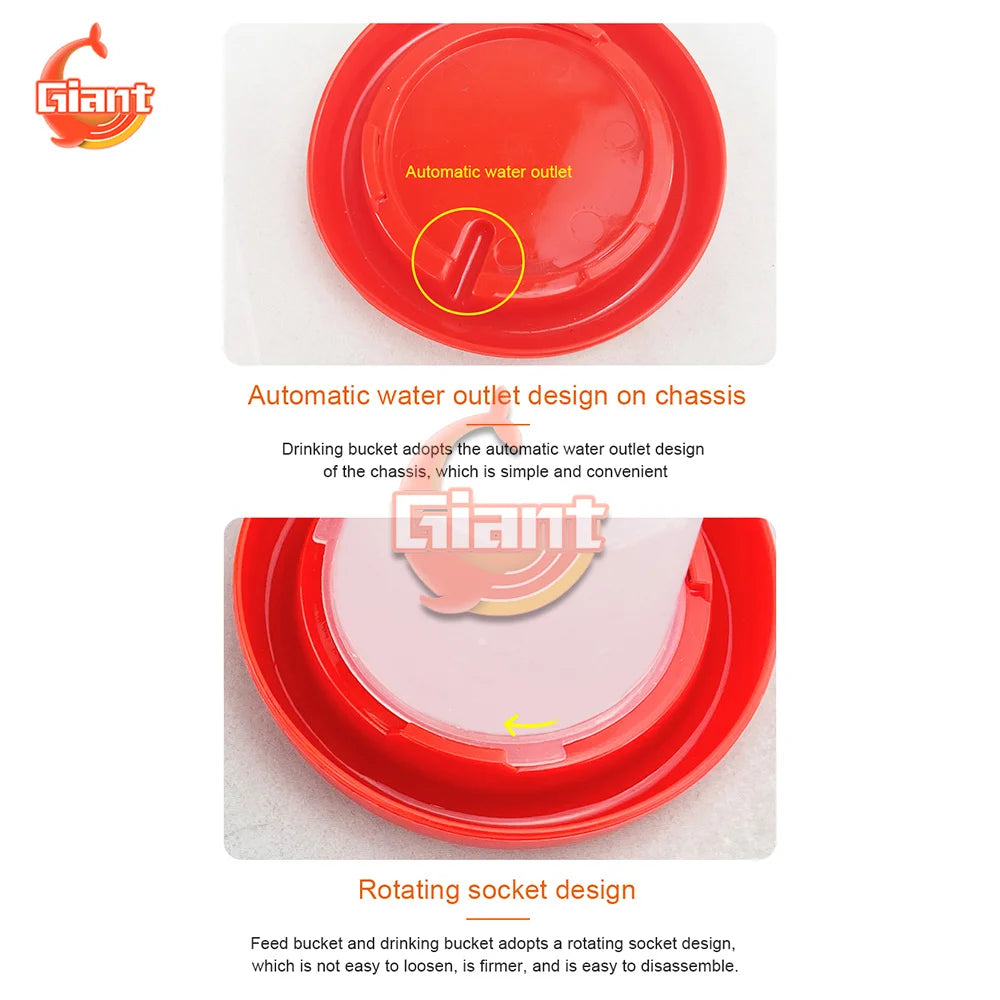 Chicken Chick Feeder & Waterer – Manger Grid Design for Easy Feeding and Drinking