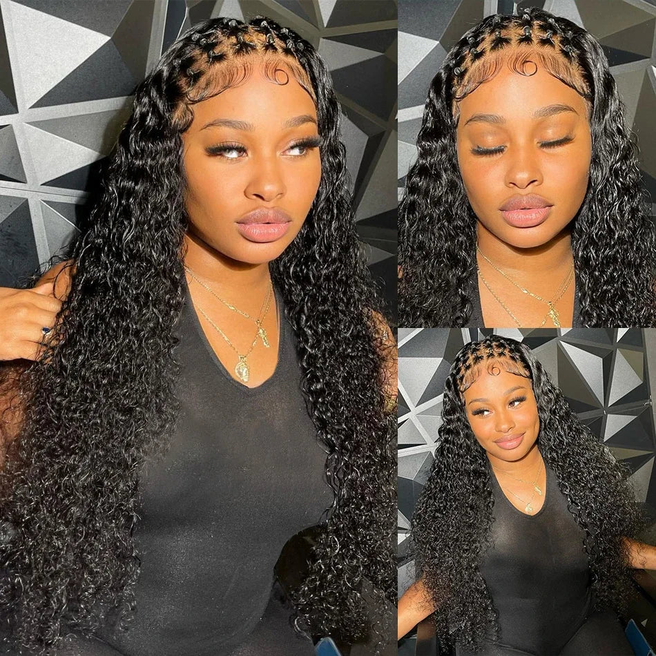 Lafion HD Lace Closure & Frontal Wig – Curly Human Hair, 4x4/5x5 Closure, 13x4/13x6 Lace Front, Deep & Water Wave